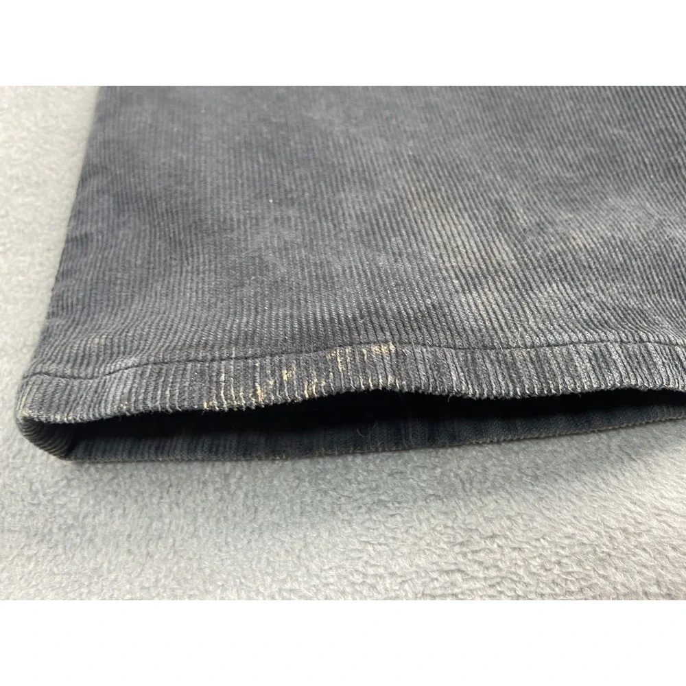 American Eagle Pants Womens 18 Blue Corduroy Super Hi-Rise‎ Button Fly Flare